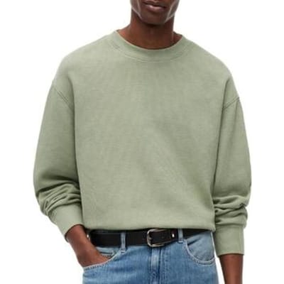 Tommy Hilfiger Relaxed Washed Waffle Knit Spring Olive Größe: S | Pullover Outlet | Herren | Grün