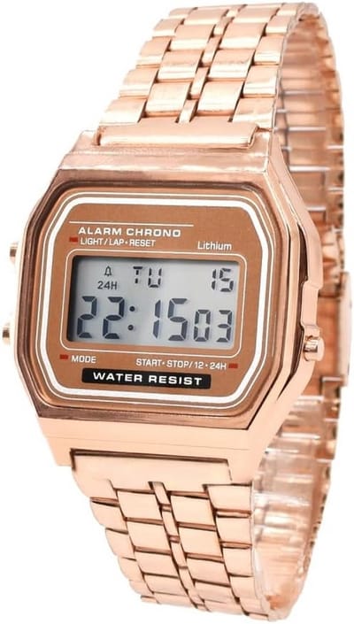 Klassiek Zilverkleurig Analoog Horloge met Alarm - Vintage Heren en Dames