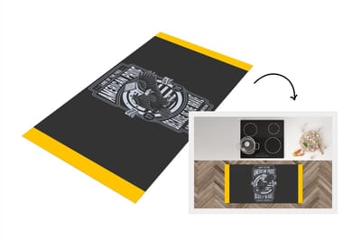 Keukenloper - Loper keuken - Amerika - Vogel - Retro - 120x60 cm - Keukenloper vinyl
