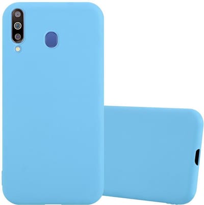 Cadorabo Hoesje geschikt voor Samsung Galaxy M30 / A40s in CANDY BLAUW - Beschermhoes gemaakt van flexibel TPU silicone Case Cover
