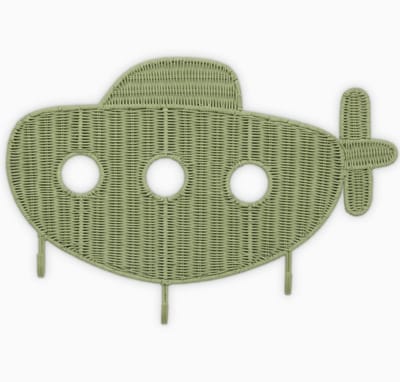 Rotan - Wanddecoratie - Haken - Zappelin - Decoratie - Babykamer - Kinderkamer - Kado - Kapstok