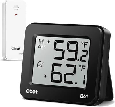 Draadloze Thermometer voor Binnen en Buiten - Externe Temperatuurmonitor voor Thuis