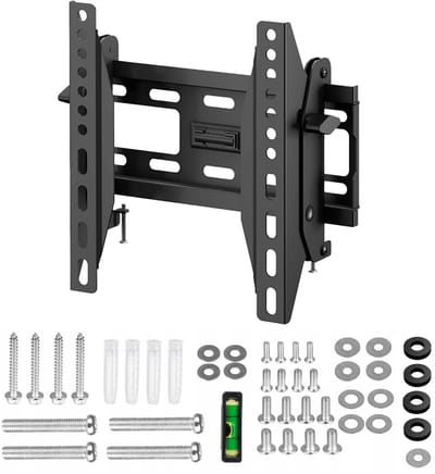 A-PEQ APS-5 Kantelbare TV Muurbeugel | 26-40 inch | Zwart | Max. 35 kg | VESA 50x50 tot 200x200 | Inclusief Waterpas