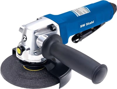 SW-Stahl S3297 haakse persluchtslijpmachine I persluchtgereedschap met 1,4 PK persluchtmotor I 12.000 1/min I spilvergrendeling