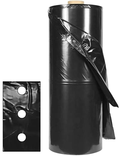 ESTO Mulching fleece step 40, various sizes up to 1000 m, black mulch film, elastic weed weed fabric, 100 cm / 50 m