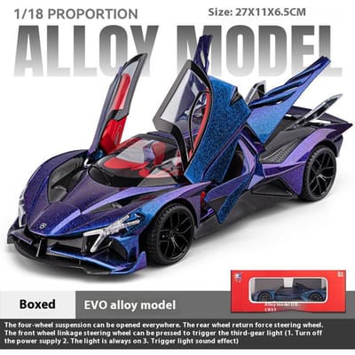 Modèle Supercar Apollo Evo Grande Taille Échelle 1/18 Modèle de Voiture en Métal Moulé sous Pression Jouets Cadeau d'Anniversaire pour Garçons Jouets d'Halloween