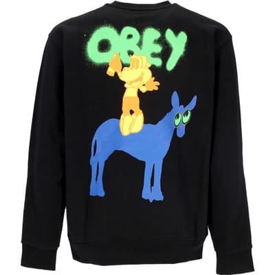 Lichtgewicht herensweatshirt met ronde hals Donkey Premium French Terry Crew Black