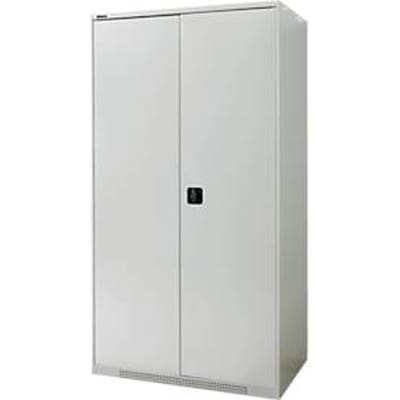 Schäfer Shop Genius zware werkkast FS, plaatstaal, B 1055 x D 620 x H 1950 mm, 5 OH, lichtgrijs, tot 1000 kg