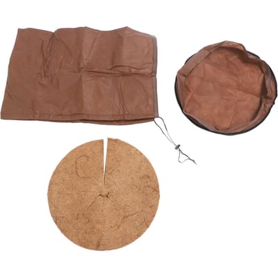 Beschermzak voor bloempot Winter Potplantenhoes UV-bescherming Vorstpreventie Plantenpothoes Thermisch S brown