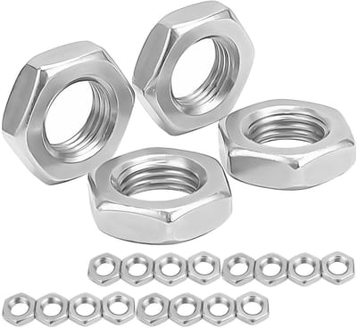 Hexagonale dunne moeren M5 - Set van 30 stuks voor bevestiging en montage, ideaal voor diverse toepassingen