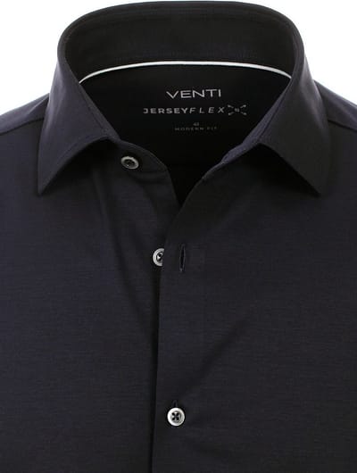 Venti Jerseyflex Overhemd Blauw Modern Fit 123963800-102 - M