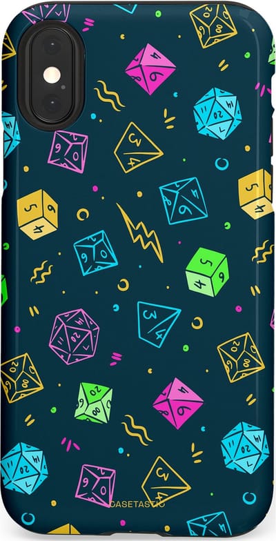 Casetastic Hoesje Geschikt voor Apple iPhone X/Xs - Stijlvolle Beschermende Duo-layer Case - Avontuursteen