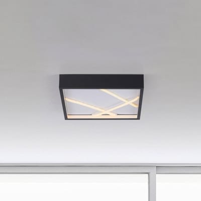JUST LIGHT. GmbH JUST LIGHT. LED plafondlamp Mikado, 30 x 30 cm, zwart