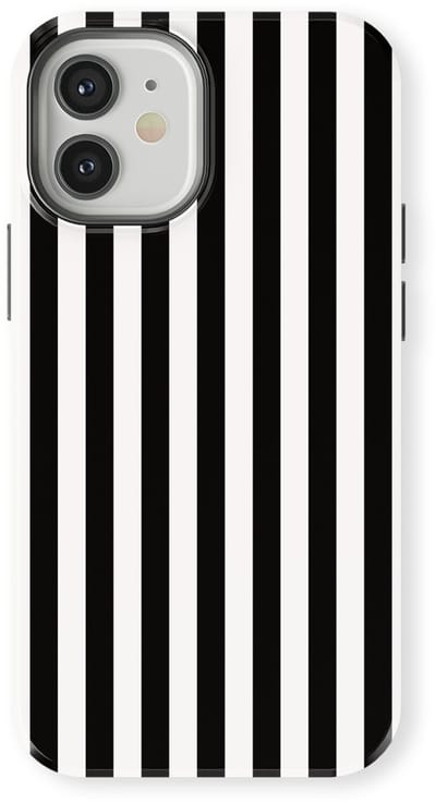DripCase Gestreept Hoesje geschikt voor iPhone 12 Mini | Backcover met Mag | Stripes Motief | Trendy Case geschikt voor iPhone 12 Mini met Strepen Piano Lane