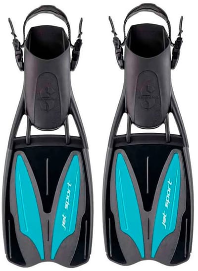 Scubapro Jet Sport Open Heel Duikvinnen Zwart EU 43-46