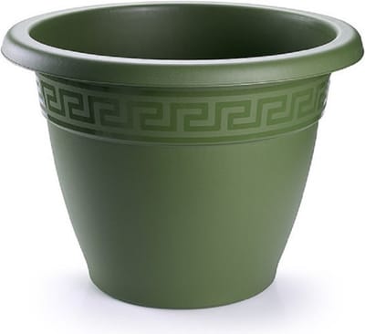 PlasticForte Plantenpot - donkergroen - 45x38 cm - bloempot - kunststof - rond