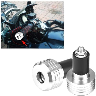 Dailygoods- Stuuruiteinden Universele Aluminium - Anti-vibratie - Motor Handvatten - 22mm - 2 Stuks - Lengte 54mm - Motorhandvat