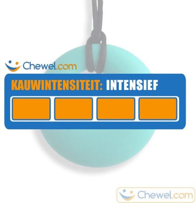 Ronde Bijtketting Kauwketting | Rond | Cirkel | Round | Turquoise | Chewel ®