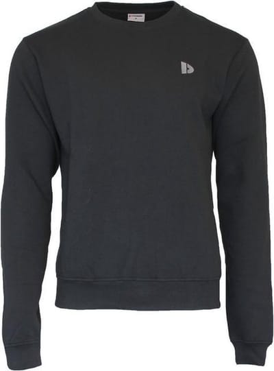 Donnay - Fleece Sweater ronde hals (Dean) - Sporttrui - Heren - Black (020) - maat M