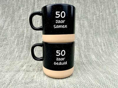 Mokken set - 50 jaar getrouwd - 50 jaar getrouwd cadeau - 50 jaar getrouwd versiering - Gouden huwelijk - 50 jaar getrouwd kaart - 50 jaar huwelijk versiering - 50 jaar huwelijk - - Trouwdag - Trouwdag cadeau - Trouwdag jubileum - Jubileum huwelijk