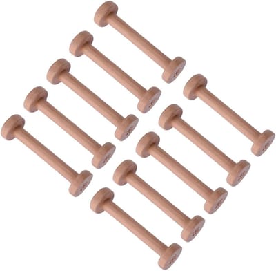 Houten Draad Spoelen - Garen Houders - Naaiwerk Organiseren - Natuurlijk Materiaal - 10 Stuks - Houtkleur