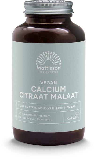 Mattisson Calcium citraat malaat vegan 120 Capsules