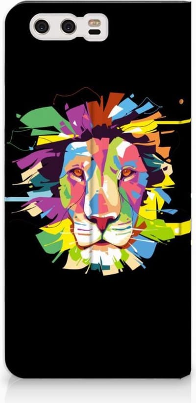 Standcase Hoesje voor Huawei P10 Plus Magnet Case Lion Color