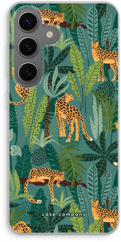 Case Company® - Hoesje geschikt voor Samsung Galaxy S24 hoesje - Luipaard 2 - Soft Cover Telefoonhoesje - Bescherming aan alle Kanten en Schermrand