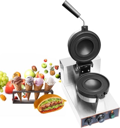 Wafelijzers Strijkijzers, Kaasbakker, Wafelijzer met antiaanbaklaag, Dubbelzijdig verwarmende hamburgermachine, Tijdtemperatuurregeling, Bakkerijen, Restaurants