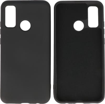Hoesje Geschikt voor de Huawei P Smart 2020 - Fashion Color Backcover Telefoonhoesje - Zwart