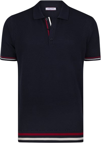 Felix Hardy Polo Shirt Korte Mouwen 100% Katoen Heren Navy - M