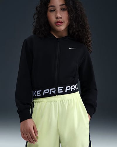 NIKE - g np df flc hdy - Training vest meisjes - Zwart