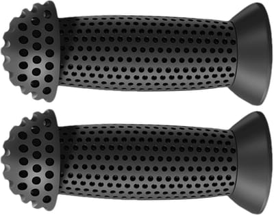Kinderfiets Handgrepen - Step Handgrepen - Veilig Fietsen - Antislip Rubber - 10 cm Lengte - Zwart