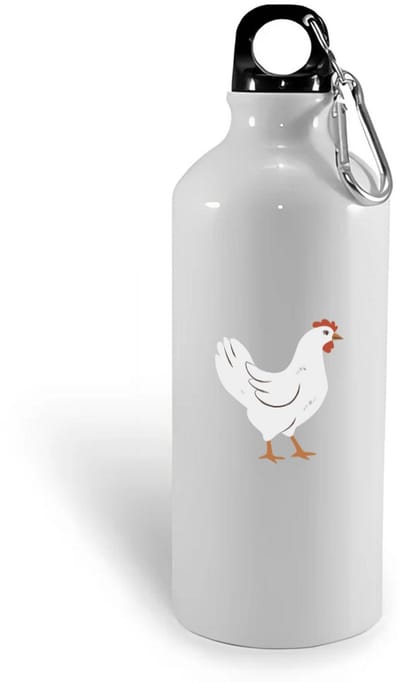 Hacebo® - Kip waterfles - Kippen - Dieren liefhebbers - Haan - kinderboerderij - vogels - water fles - 400ML