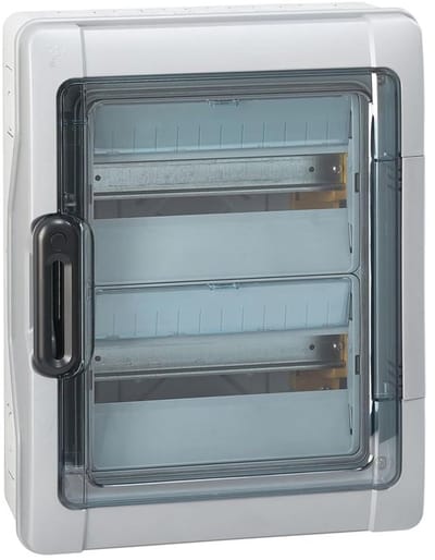 Opbouw Zekeringkast Vochtbestendig IP65 - 2 Rijen, 24 Modules - Uitbreidbaar voor Binnen & Buiten
