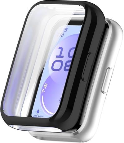 Strap-it TPU Case geschikt voor Huawei Band 11 - Bescherming tegen krassen & stoten - Screenprotector - Beschermend hoesje - Optimale bescherming - Zwart