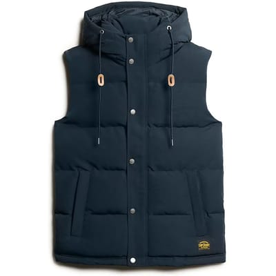 Superdry - Everest Bodywarmer met Capuchon - Heren - Gilets