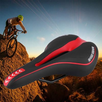 Dailygoods- Fietszadel Comfortabel - Mountainbike Zadel - Sport Fietskussen - Gel Pad - Zachte Zitplaatsen - Geschikt voor MTB - Fietsstoel