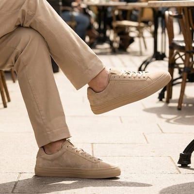 Tommy Hilfiger Tommy Hilfiger Park Premium Suède Sneakers beige