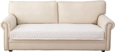 Bankhoes - Meubelbeschermer - Meubels beschermen - Antislip ontwerp - 110 x 180 cm - Wit