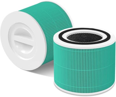 TOVBMUP 2 Stuks Luchtzuiveraar Filter - HEPA en Actieve Kool Filter - Verwijdert tot 99,98% Rook en Uitlaatgassen - Geschikt voor Levoit Core 300, Core 300s, Core 300-RF - Drievoudig Filtersysteem