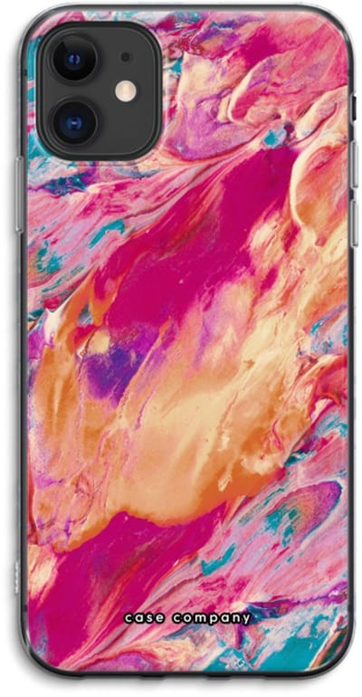 Case Company® - Hoesje geschikt voor iPhone 11 hoesje - Pastel Echoes - Soft Cover Telefoonhoesje - Bescherming aan alle Kanten en Schermrand