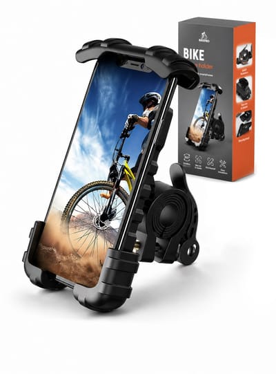 BikePro Extra Stevige Telefoonhouder Fiets, E-bike, Scooter, Motor - 360 graden Rotatie - GSM Houder - Fietshouder - Smartphone Houder Fiets - Fatbike