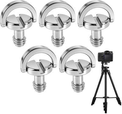 5 stuks 1/4 inch schroeven voor camera, montageadapter voor statief, snelontgrendelingsplaat en camera-accessoires