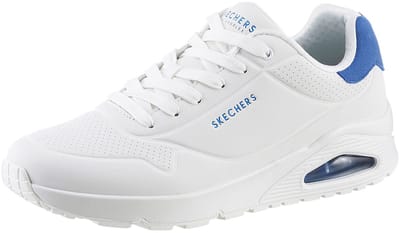 Skechers Street Uno - Suited on Air Herensneakers 183004 WBL wit blauw