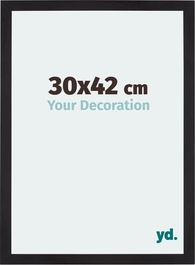 Your Decoration - Fotolijst 30x42 cm - MDF - Zwart Houtnerf - Mura