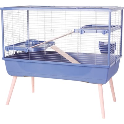 Zolux Neolife 100 Knaagdierkooi - Dierenverblijf - 99x54x92 cm Blauw