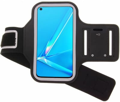 Hoesje Geschikt voor Oppo A96 hardloop armband - Sportband - hoesje - zwart