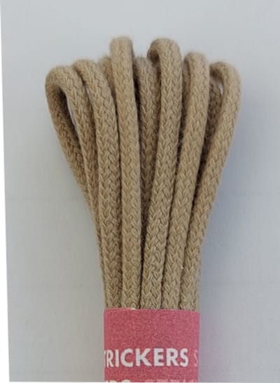 Strickers Veter - Beige - Dun Rond - Lengte 120 cm - Dikte 2,5 mm - Schoenveter