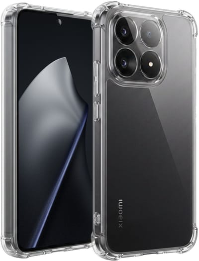 Hoesje - Geschikt voor Xiaomi 15T - Sterk & Shockproof - Siliconen Shock Case - Hoes Cover - Telefoonhoes - Transparant